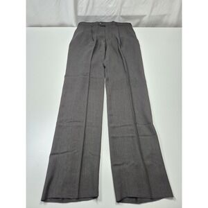 Majer Dress Pants Mens 35x37 Gray Wool Pleated Classic Straight Unhemmed NWT